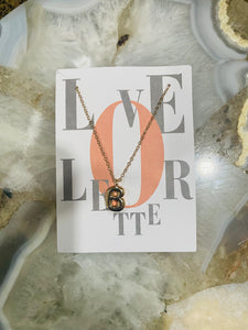 Letter B/ Bubble Initial Necklace