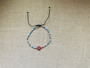 Pastel evil eye bracelet