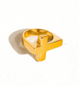 18k Cross Ring