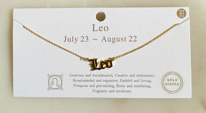 Leo Zodiac Necklace