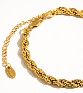 18k Braided Bracelet