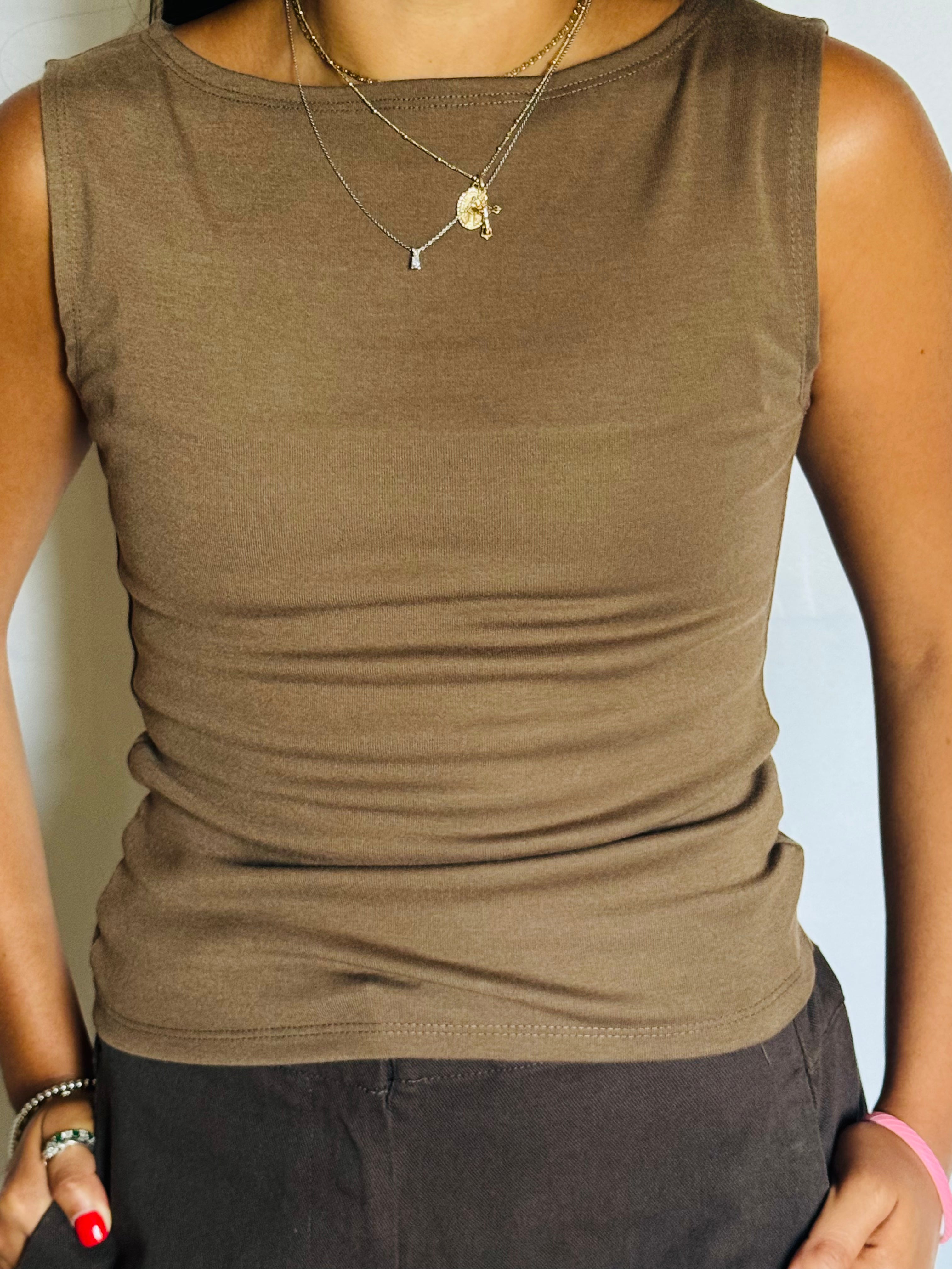 Boat neck top