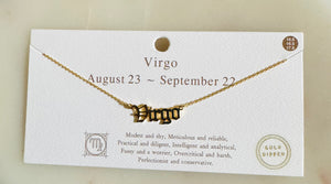 Virgo Zodiac Necklace