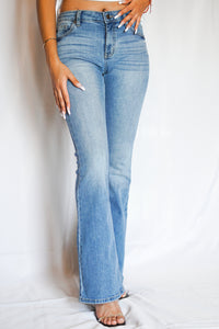 Light Denim Flare Jeans