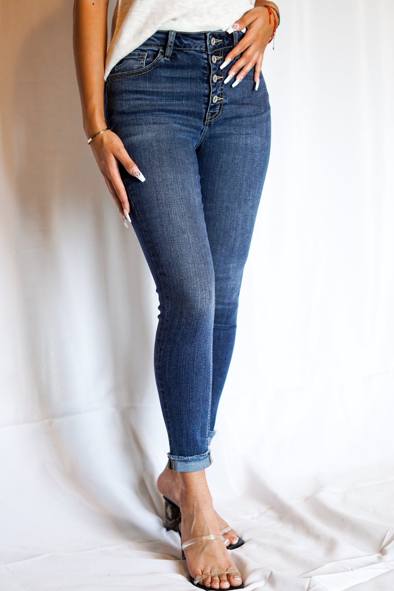 Gemma High Rise Ankle Skinny