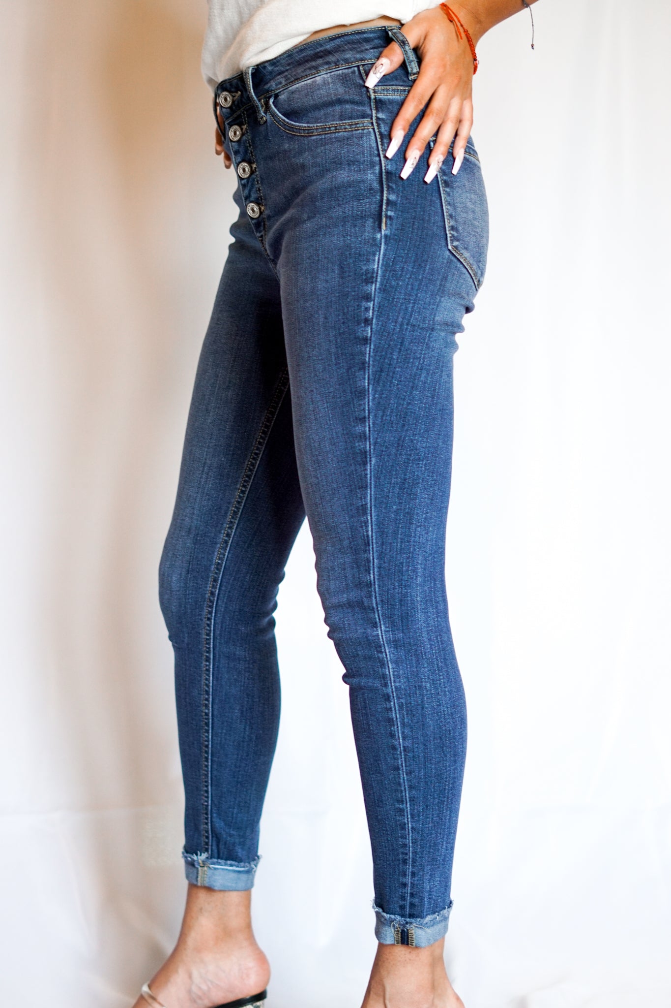 Gemma High Rise Ankle Skinny