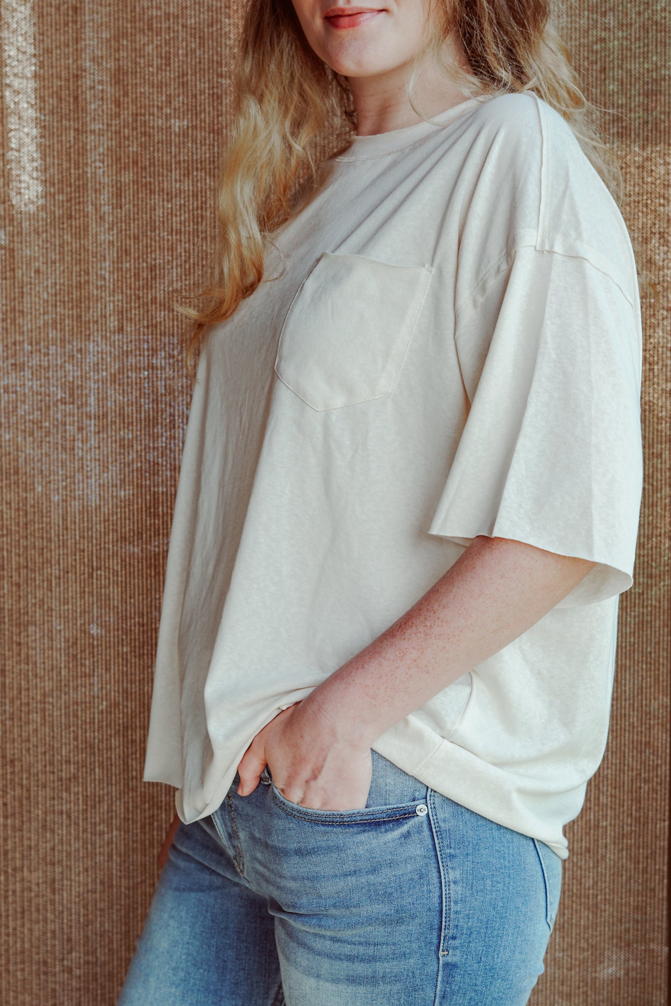 Oversized Ivory Tee