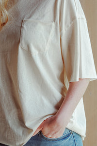 Oversized Ivory Tee