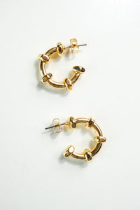 Medium Gold Nut Hoops