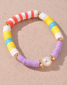 Stretch pearl bracelet