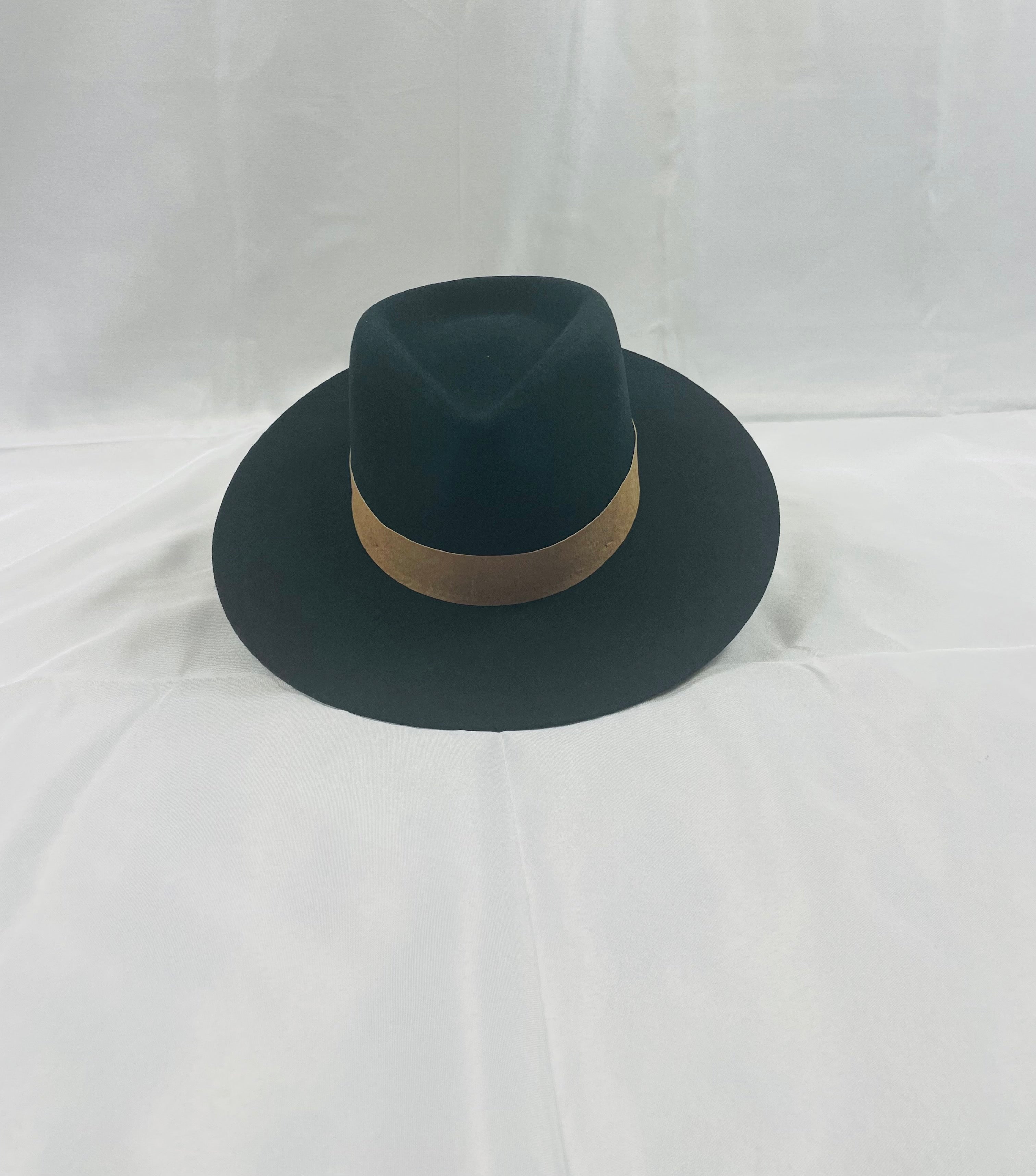 Miller Fedora Black with Brown Band