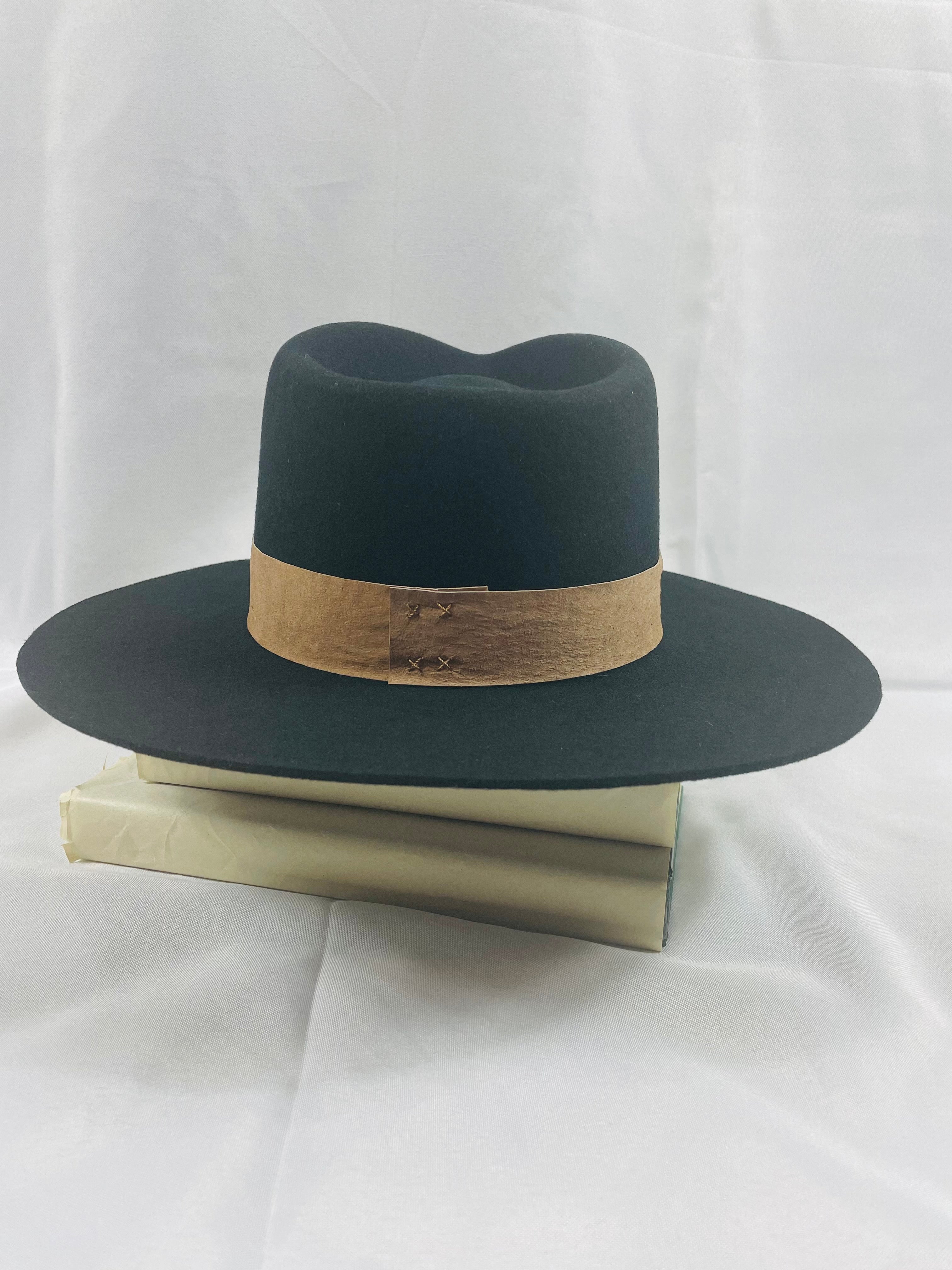 Miller Fedora Black with Brown Band