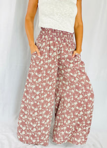 Floral maxi pants