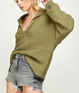 Oversized Olive Sweater